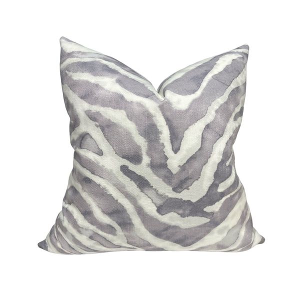 Zebra Pillow - Etsy throughout The Science Behind Zebra Gray Lumbar Pillow Design for Better Posture