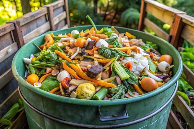 A Compost Bin With Organic Waste | Premium Ai-Generated Image throughout From Waste to Wonder: How Sustainable Compost Bin Design Transforms Organic Matter