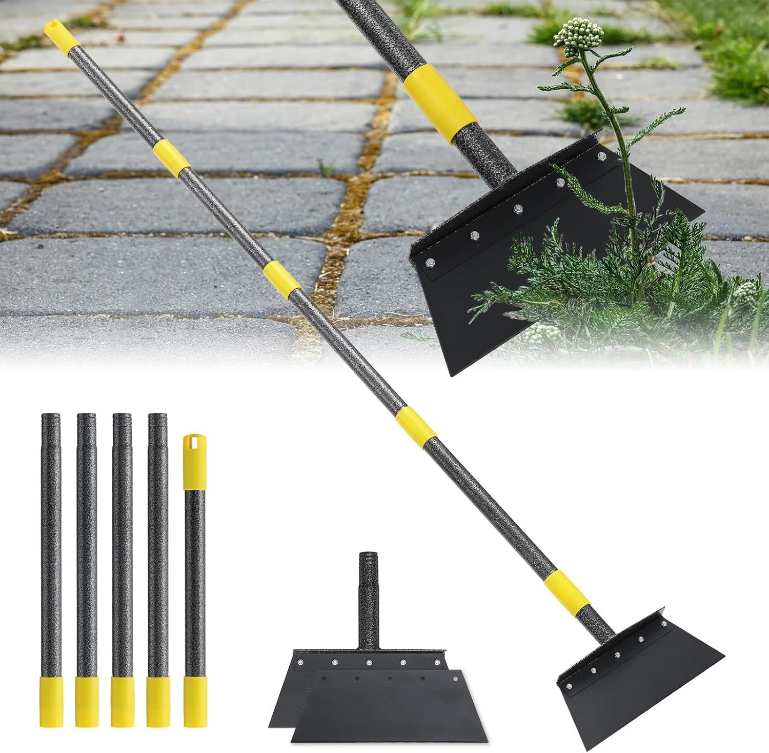 Amazon.com : Manual Weeder, Detachable Garden Flat Shovel Scraper, 2 ... pertaining to Comparing recycled plastic garden spades with metal alternatives for long-term use