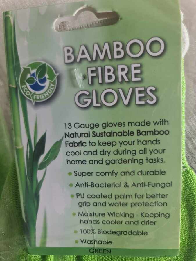 Bamboo Gardening Gloves - Large - Online Shop | Grow From Here intended for Bamboo Gardening Gloves Eco-Friendly