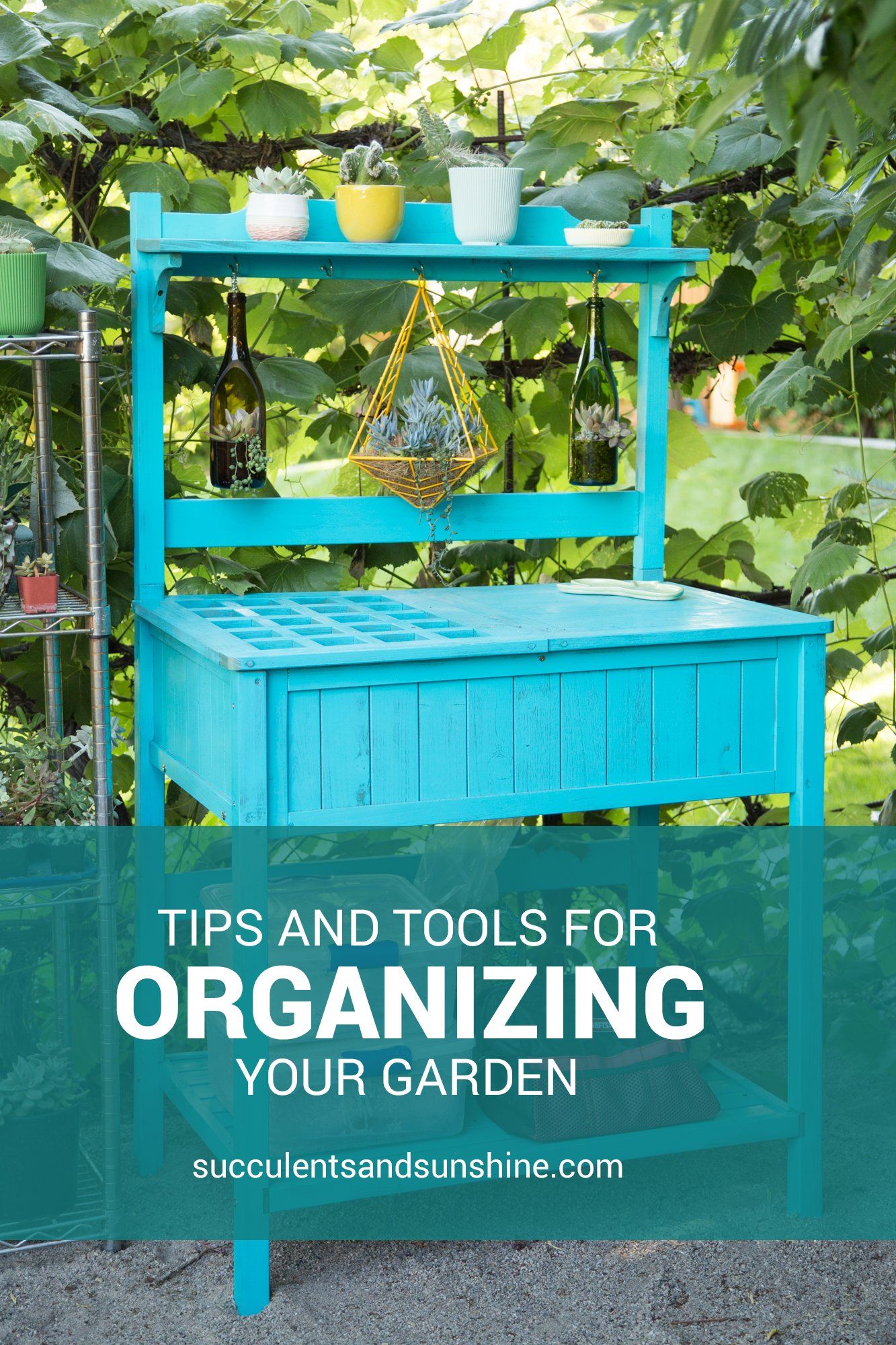 Garden Organization Ideas: How To Keep Your Potting Area Tidy ... in Organizing your garden space with eco-friendly bamboo organizers