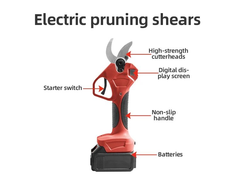 High-Efficiency Cordless Electric Pruning Shears Professional Battery ... for Eco-Friendly Pruning Shears 2025