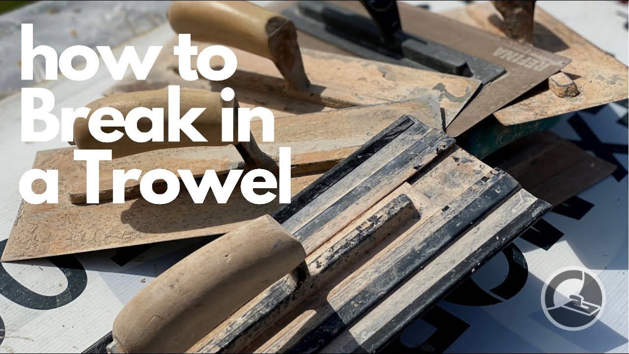How To Break In A Trowel | Tips And Tricks | - Youtube intended for How to Restore Your Eco Trowel When It Breaks Down