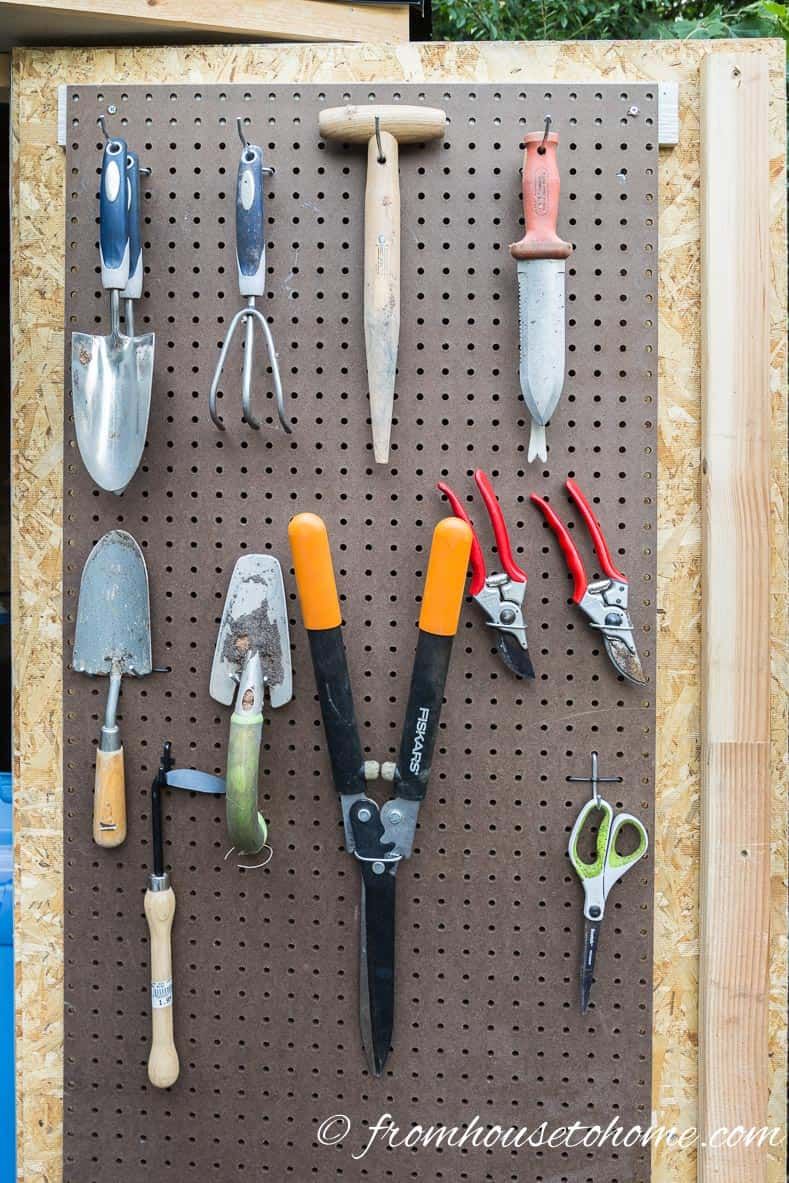 How To Hang Garden Tools: Maximize Space And Efficiency - Farm City ... with regard to Bamboo Garden Tool Organizer