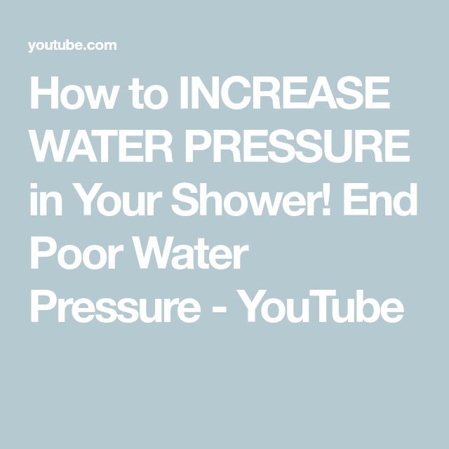 How To Increase Water Pressure In Your Shower! End Poor Water Pressure ... intended for Increase Shower Pressure Without Removing Restrictor
