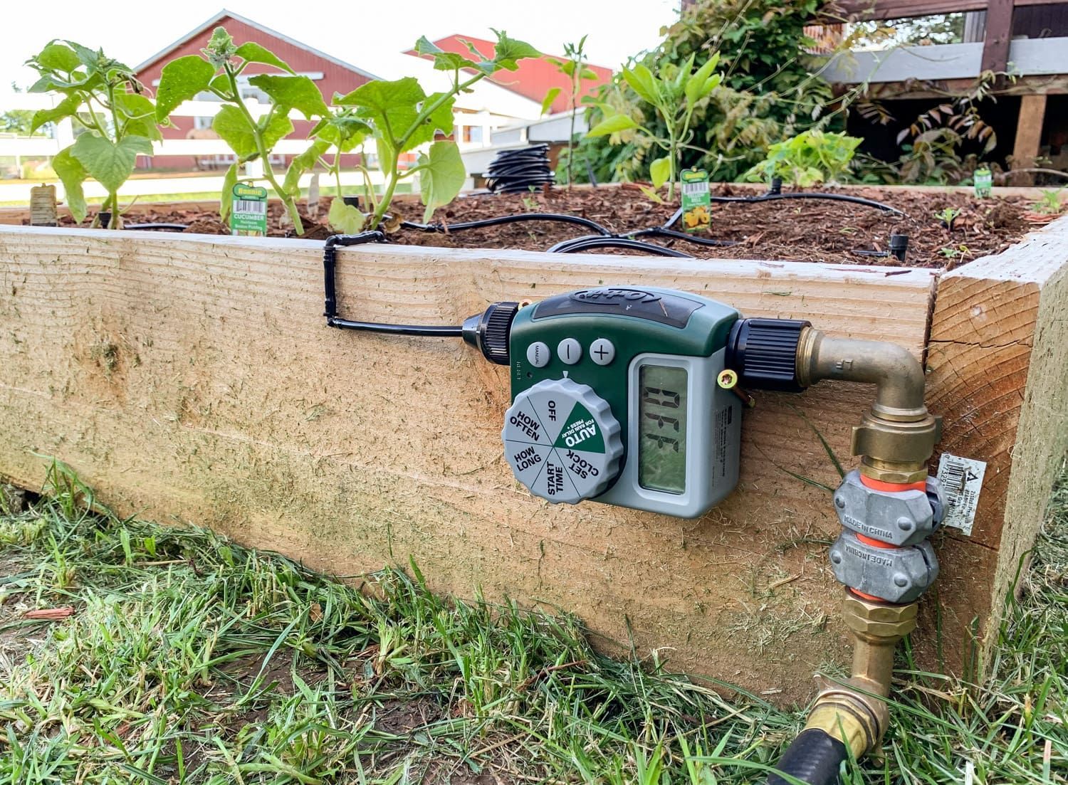 How To Install A Diy Drip Irrigation System In Raised Garden Beds. This ... with regard to DIY sustainable drip irrigation kit setup for beginner gardeners
