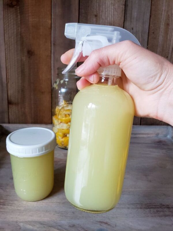 How To Make Homemade Lemon Vinegar Cleaning Spray: Natural, Non-Toxic ... regarding Diy Vinegar Cleaning Spray For Bathroom