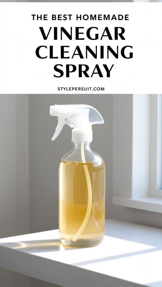 How To Make To Diy Vinegar Cleaning Spray - Stylepersuit pertaining to Diy Vinegar Cleaning Spray For Bathroom