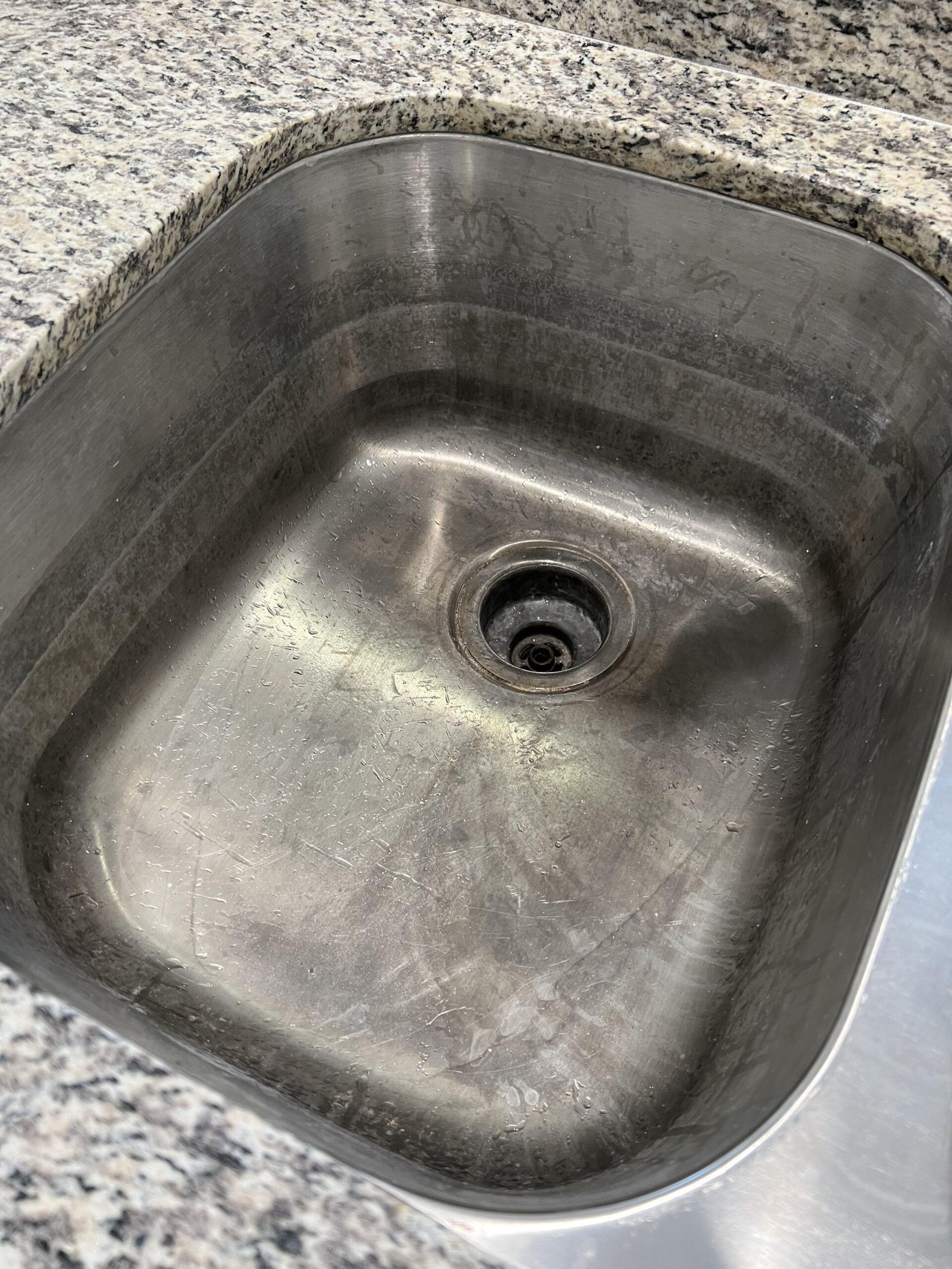 How To Restore This Stainless Steel Sink : R/Cleaningtips with regard to Preventing Water Spots and Streaks on Stainless Steel Kitchen Sinks