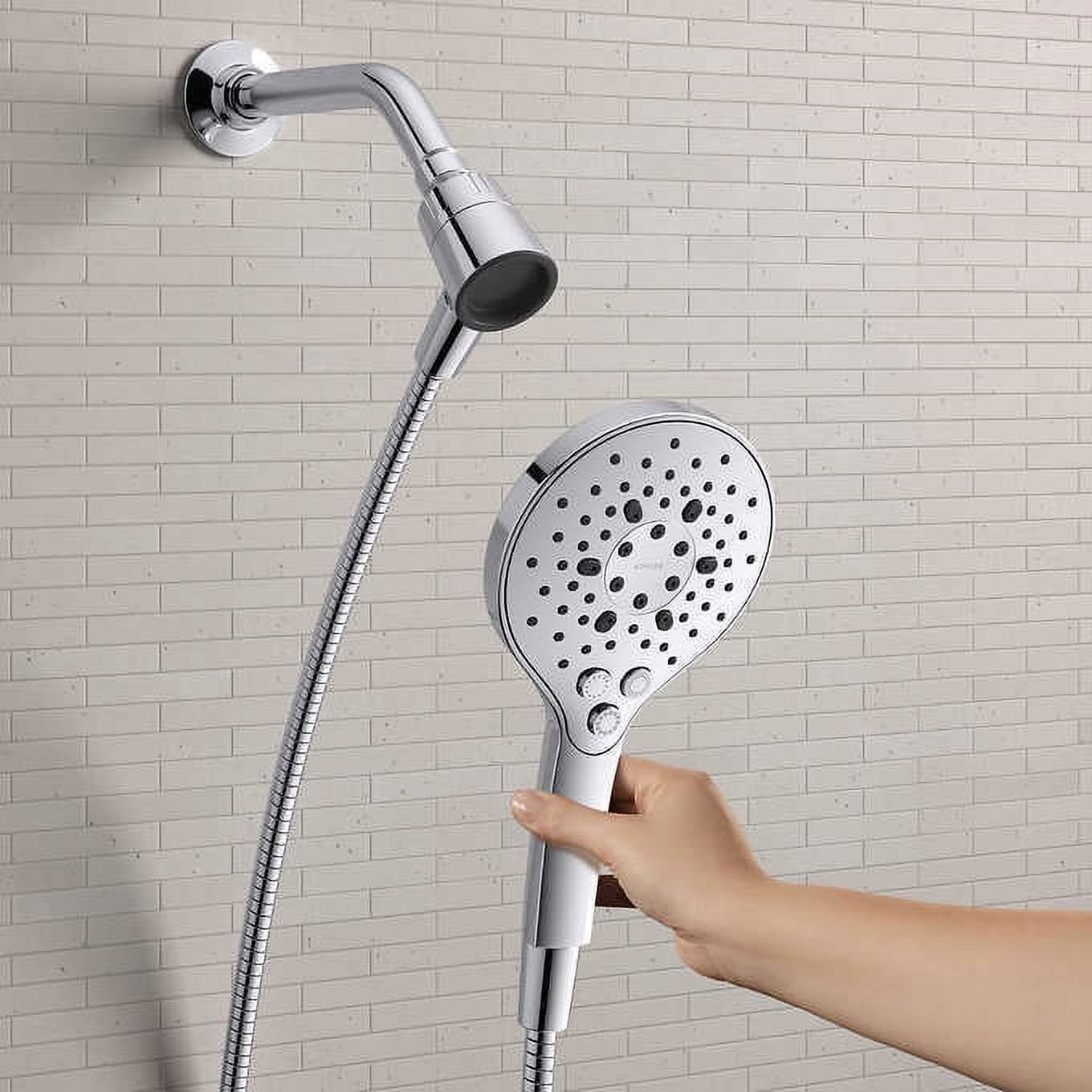 Kohler Prosecco Multifunction Handheld Shower Head Rain Fixture ... with How to choose between rain shower and handheld shower head for your bathroom