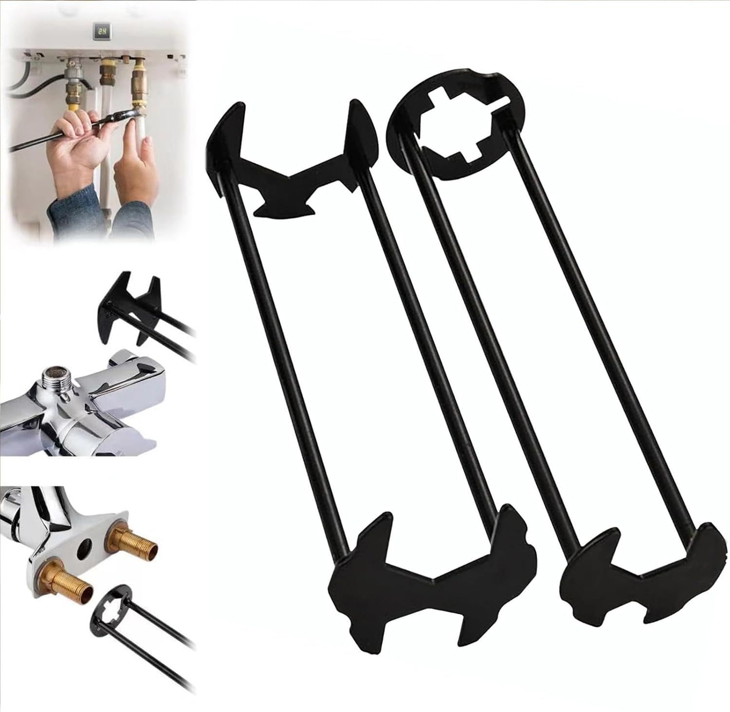 Multifunctional Basin Wrench, Basin Wrench Sink Faucet, Multifunctional ... with regard to How To Use Basin Wrench For Tight Spaces