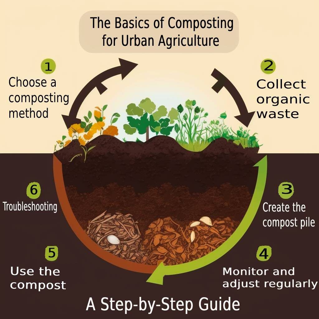 The Basics Of Composting For Urban Agriculture: A Step-By-Step Guide ... with Compost Aerator Eco Friendly