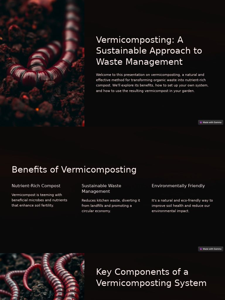 Vermicomposting A Sustainable Approach To Waste Management | Pdf ... throughout Sustainable waste management through vermiculture a complete starter guide