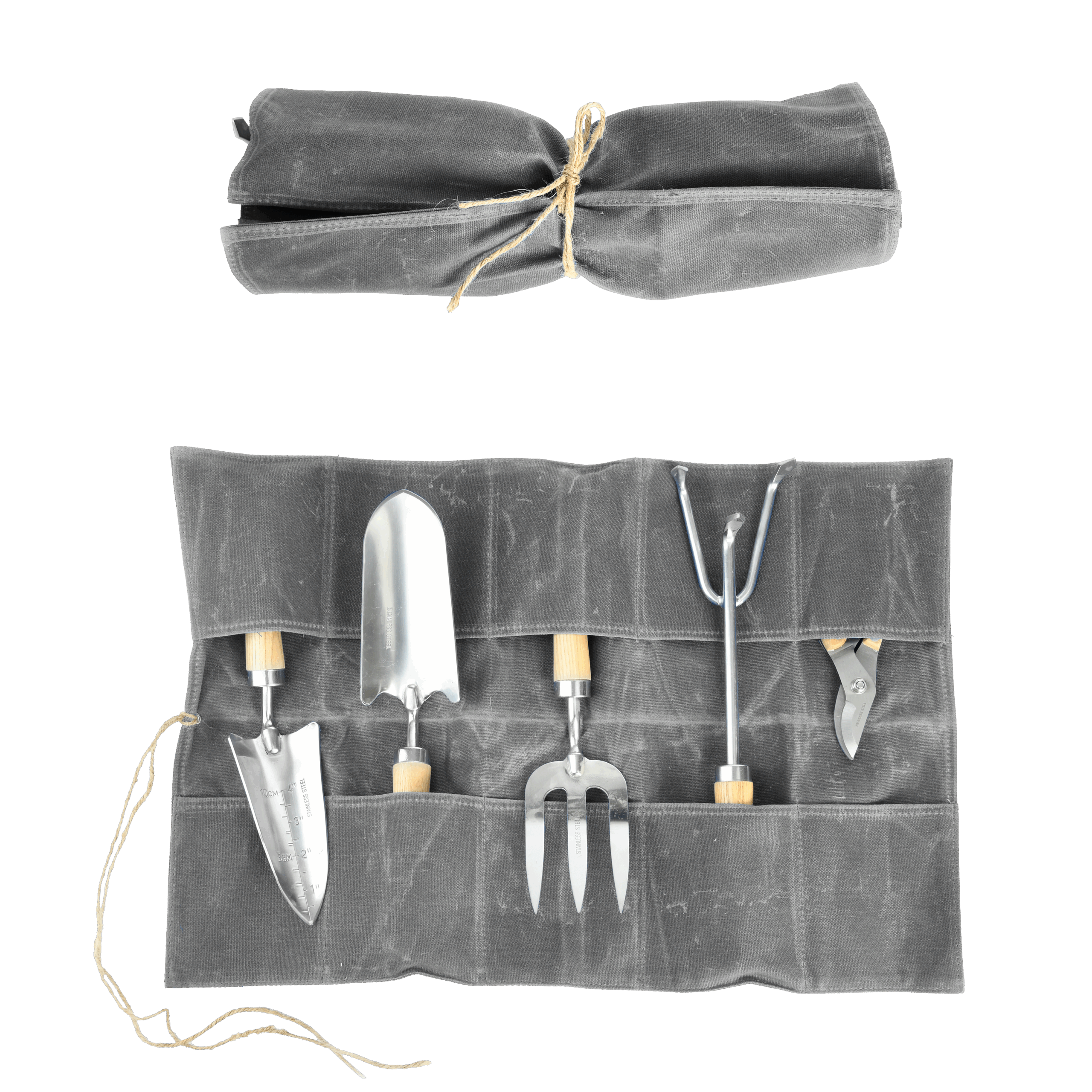 Waxed Canvas Garden Tool Pouch - Esschert Design Usa pertaining to Designing sustainable garden tool pouches that last