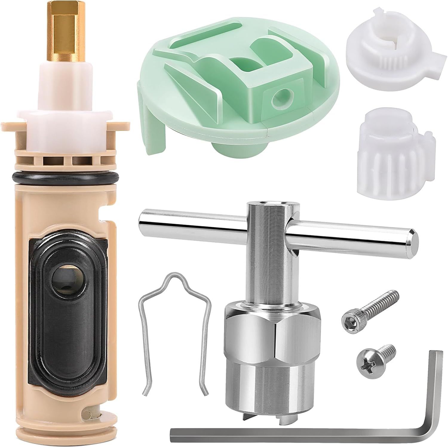 1222 Replacement Cartridge With Moen 104421 Cartridge Puller Removal ... for Step-by-Step Guide to Finding Your Missing Faucet Cartridge Replacement Tools