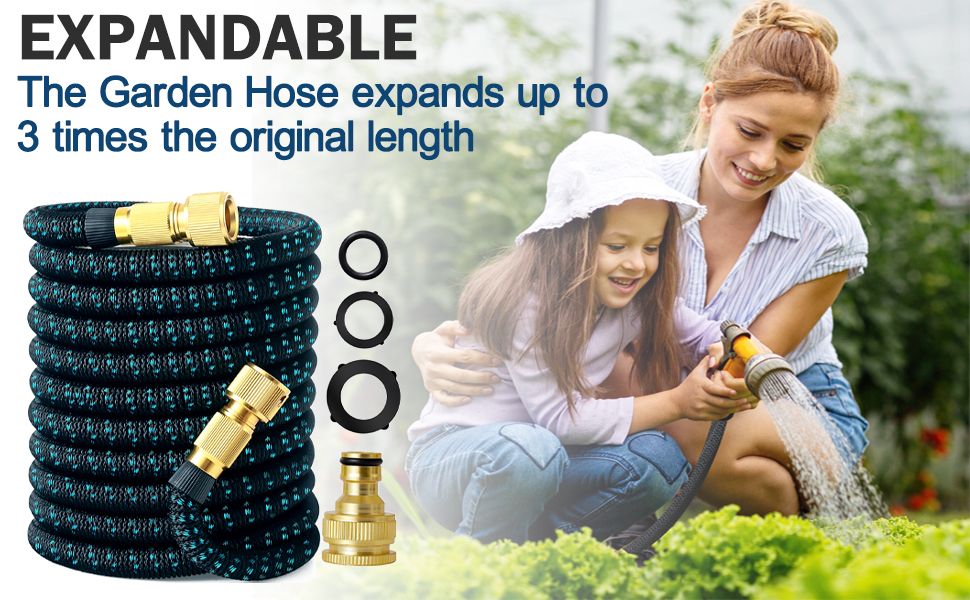 50Ft Garden Hose, Retractable Garden Hose, No Kink Flexible Hose - For ... intended for Sustainable Garden Hose 50Ft