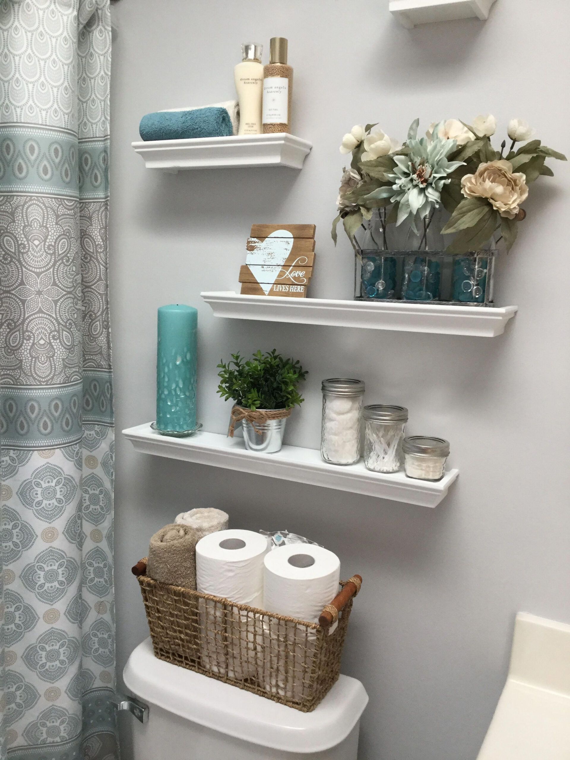 8+ Bathroom Floating Shelves Design To Save Room | Bathroom Decor ... with regard to Making the Most of Limited Bathroom Space with DIY Floating Shelves