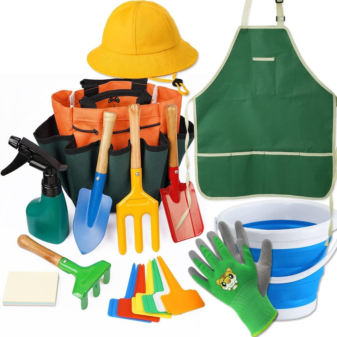 Amazon.com: Kids Gardening Tool Set – Gardening Tools Kit Includes ... with regard to Kids Sustainable Garden Tools