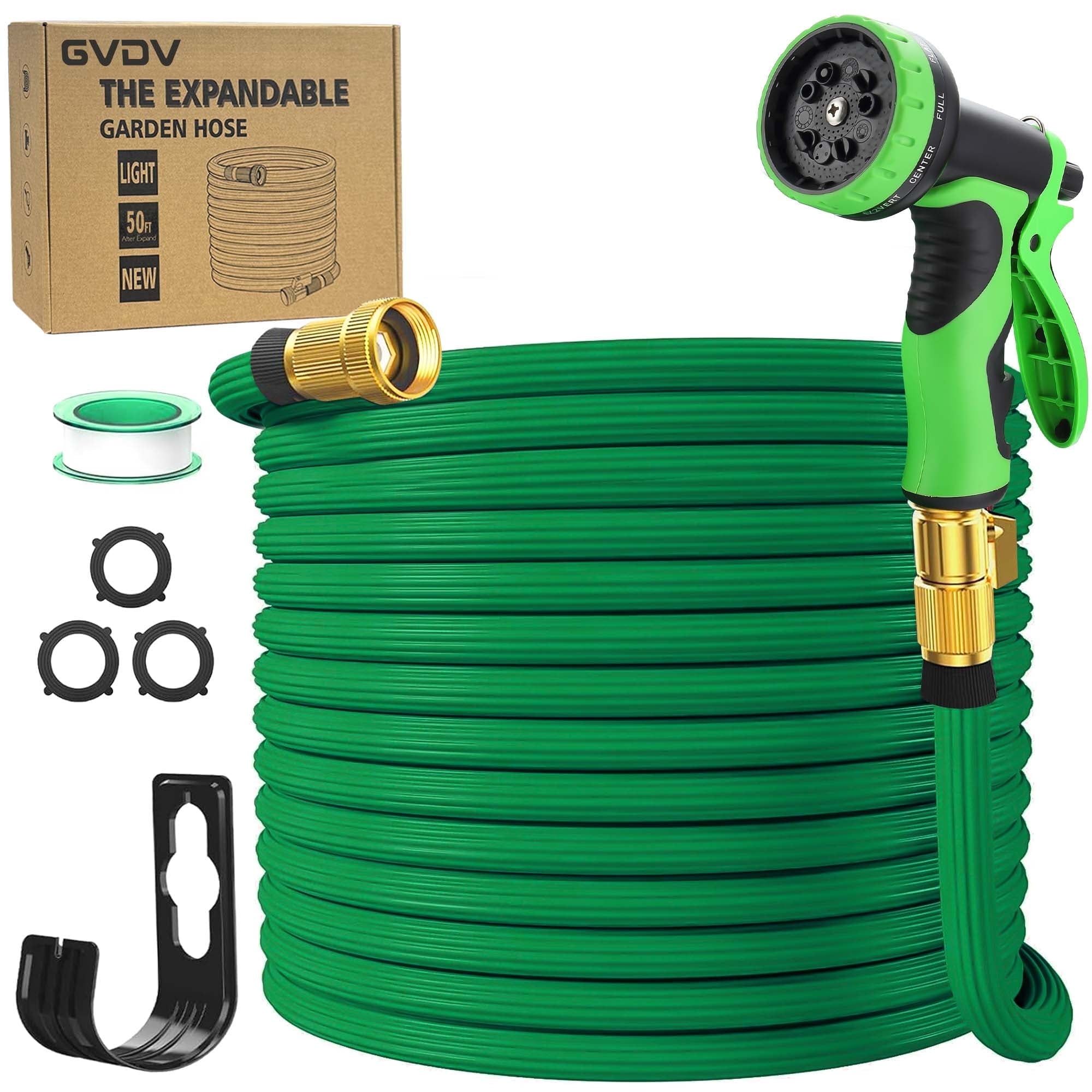 Reducing water waste with a sustainable 50ft garden hose system for your garden