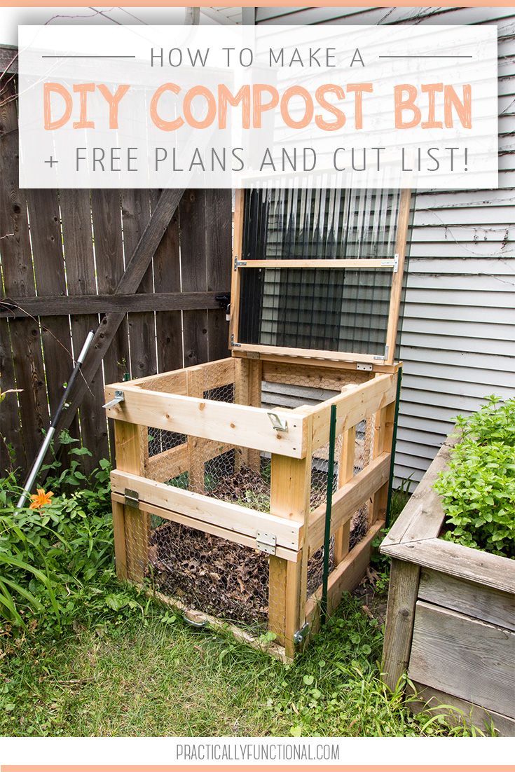 How To Build A Wooden Compost Bin with regard to Simple DIY compost bin designs for small spaces and big impact