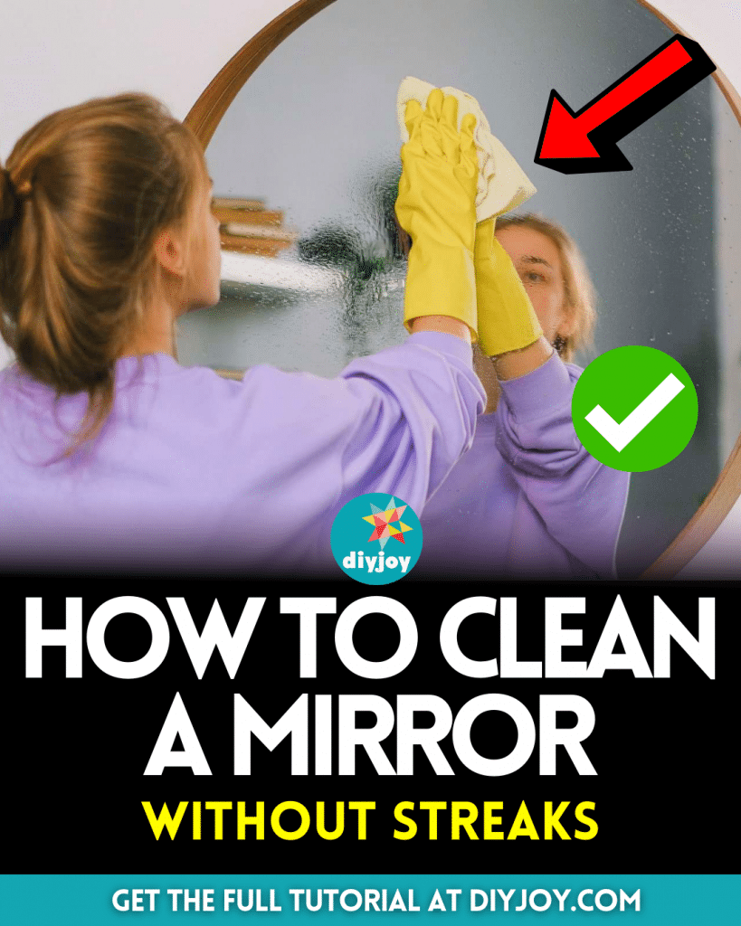 How To Clean A Mirror Without Streaks - Diy Joy intended for Diy Homemade Cleaner For Bathroom Mirrors