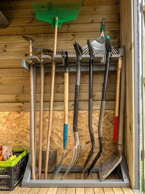 How To Organize Large Gardening Tools, 30 Ideas And Diy Storage Solutions with Bamboo Garden Tool Storage Green