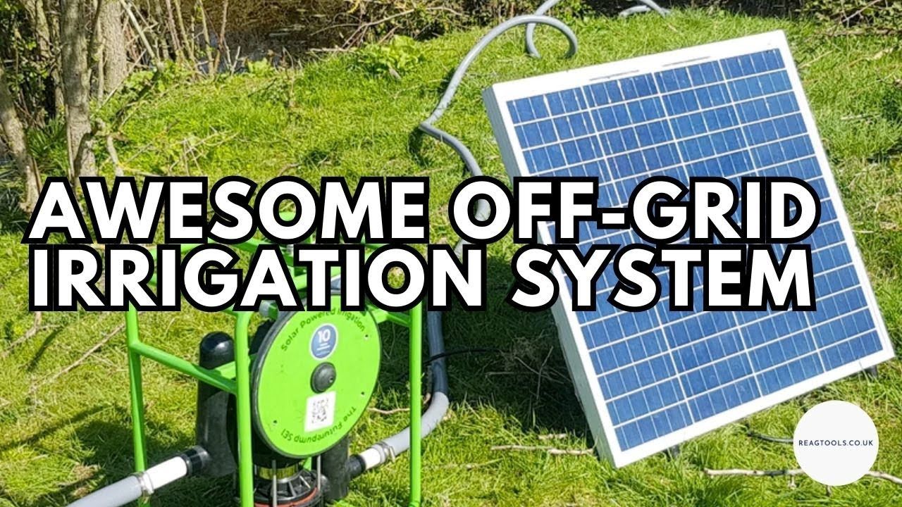 Off-Grid Solar Power Irrigation System - Youtube throughout Solar Garden Watering System