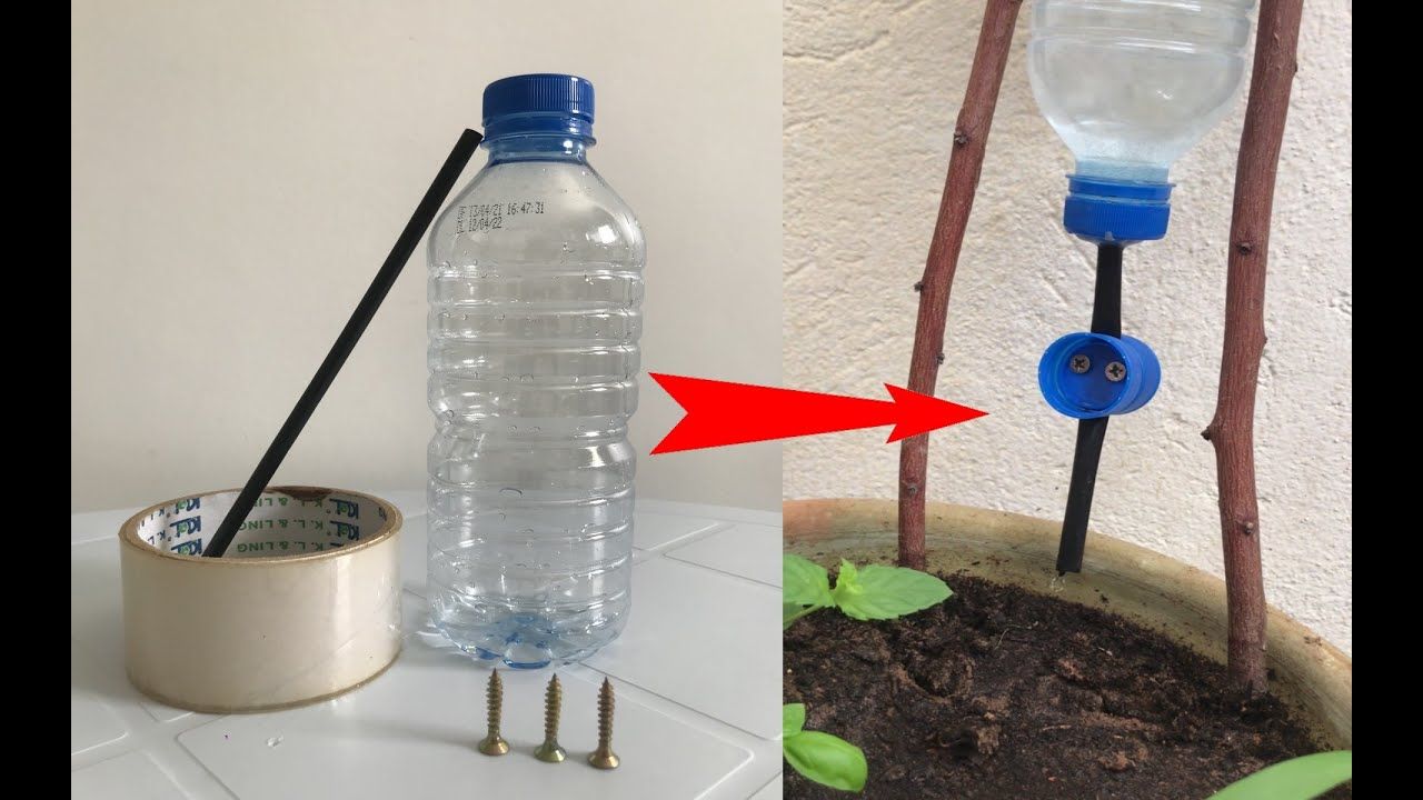 Plastic Bottle Drip Irrigation System Very Simple # 8 Ll Easy And Cheap ... within Eco Watering Spout From Bottles