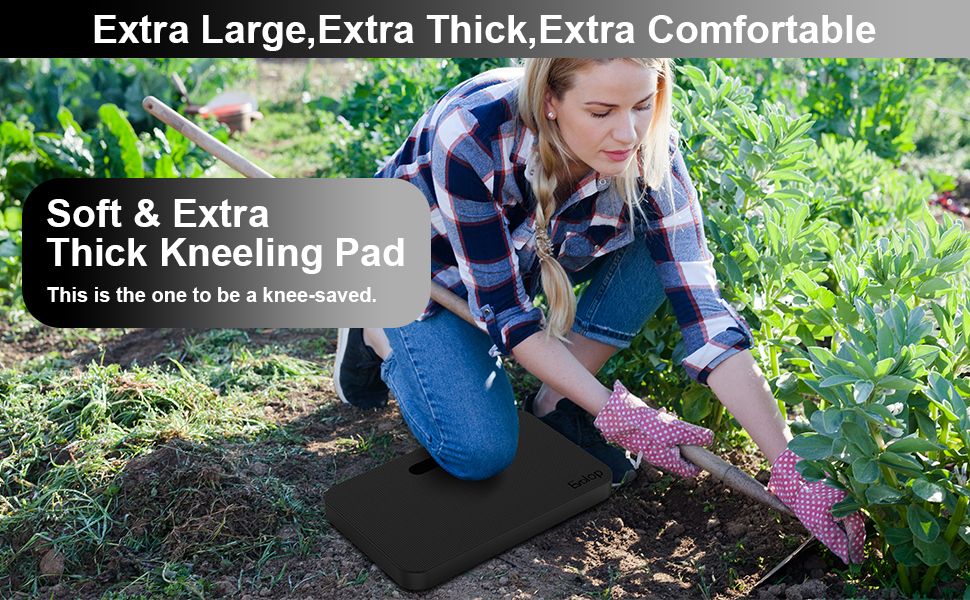 Professional Knee Pads For Work &amp; Gardening - 1.5" Thickest Kneeling ... inside Compostable Garden Knee Pads