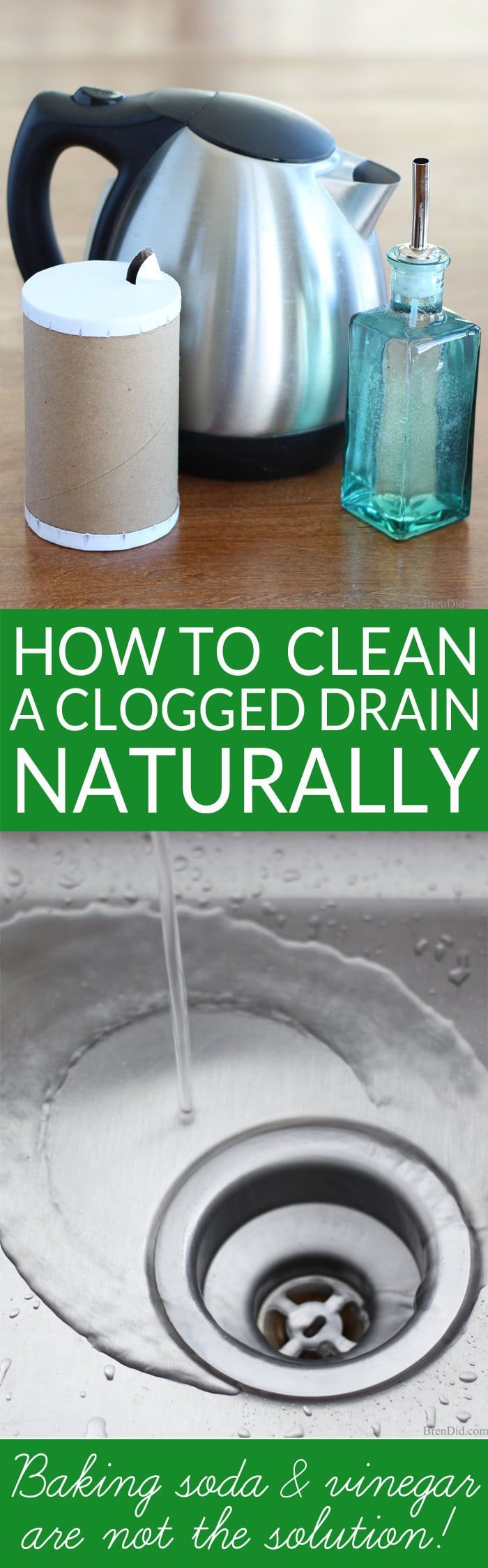 Unclog Kitchen Sink Drain Naturally – Things In The Kitchen intended for Natural Drain Unclogging Using Household Ingredients