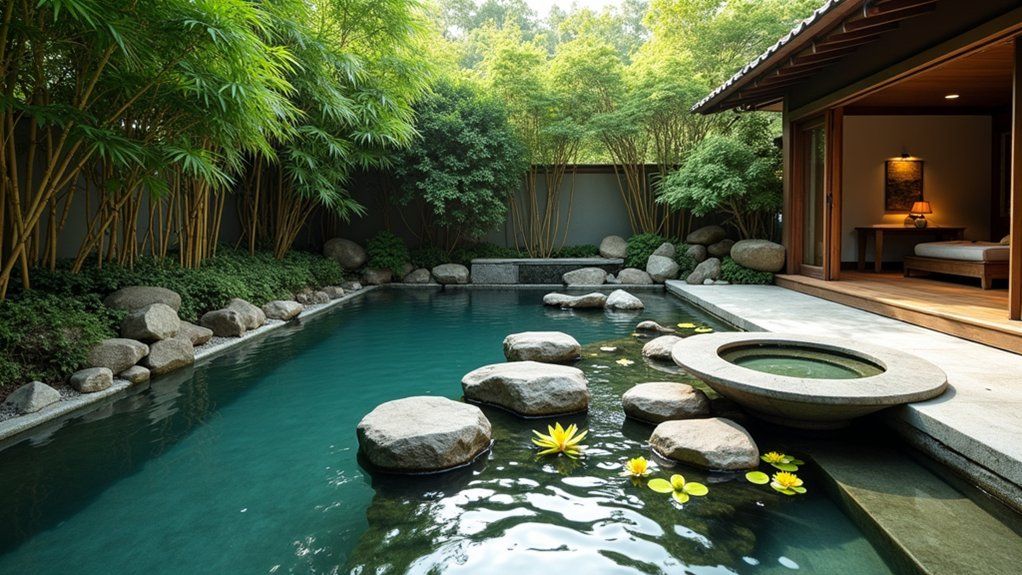 18 Pool Ideas With Hot Tub Features For Total Relaxation - Love Gunite Pool for Zen Garden With Pool