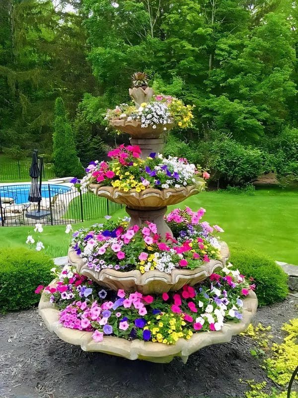 20 Stunning Tiered Planter Ideas To Elevate Your Garden Design in Bespoke Garden