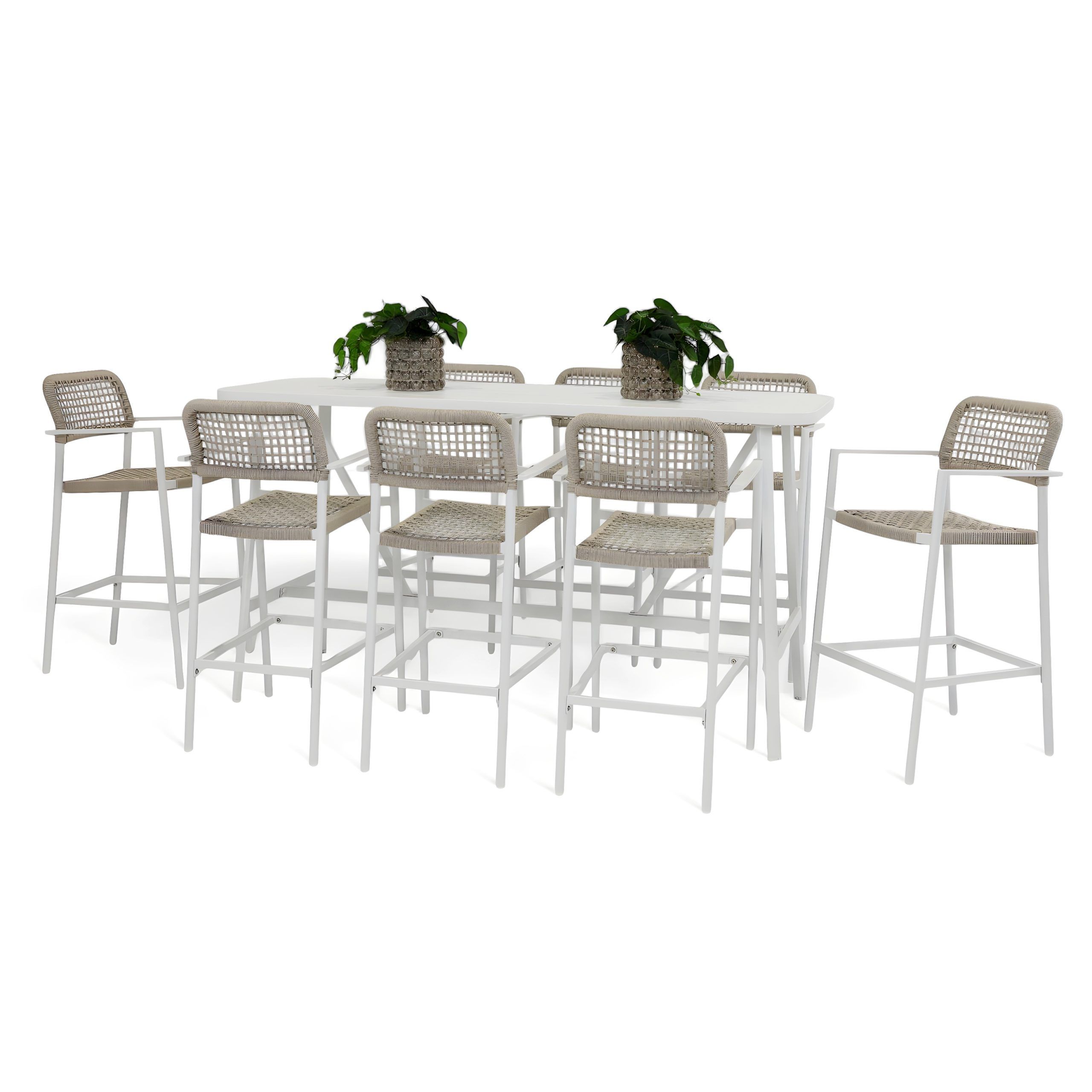 8 Salt Stools &amp; Albi 2M Bar Table White | Segals Outdoor Furniture with Understanding the Art of Albi Garden Table Design and Functionality