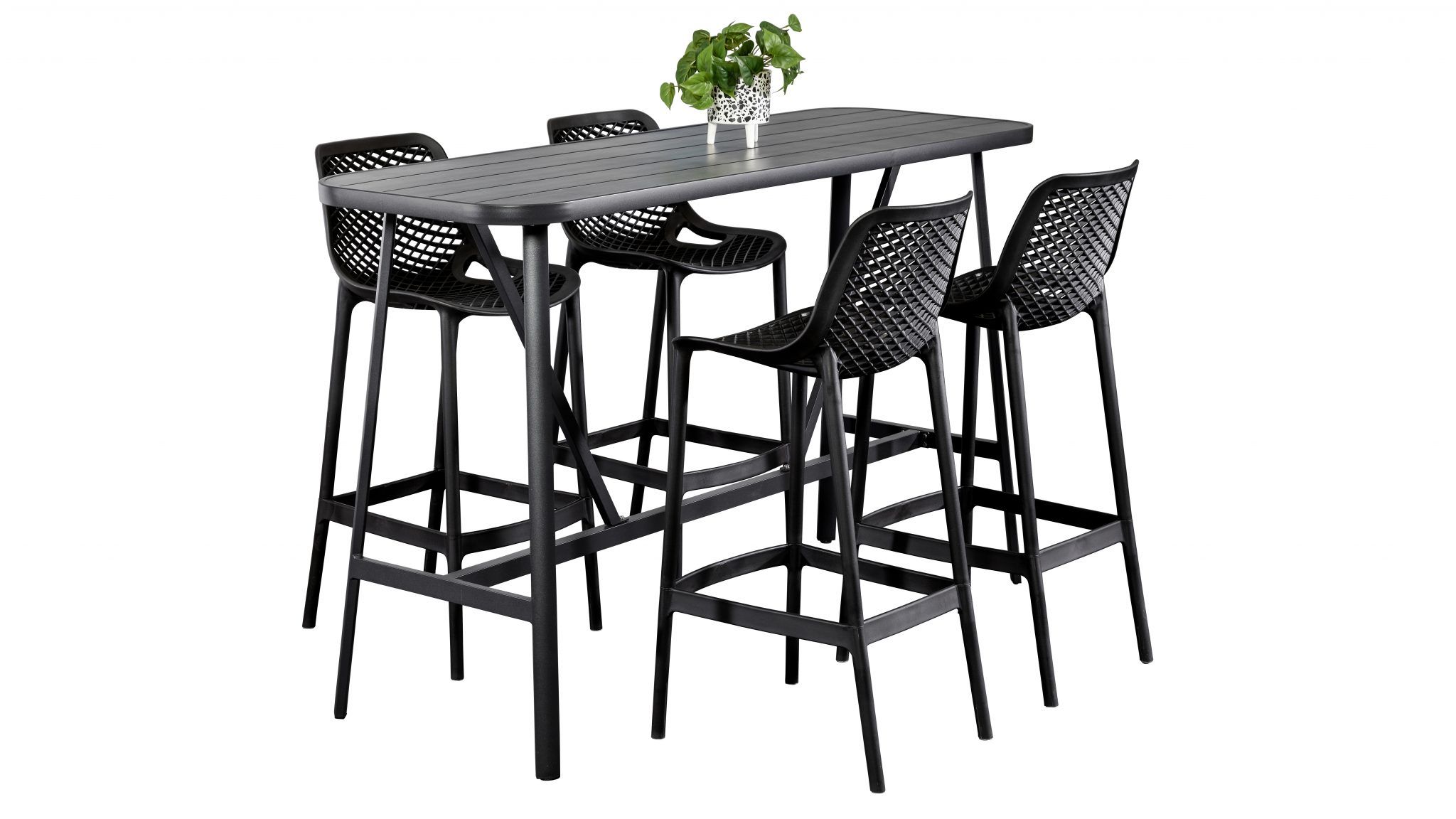 Albi Bar Table Black | Segals Outdoor Furniture pertaining to Albi Garden Table