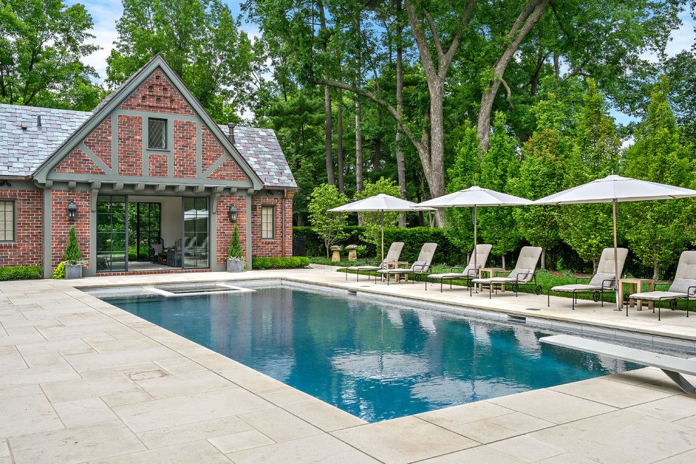 English Garden &amp; Pool House - Traditional - Pool - Kansas City - By ... in English Garden Pool Ideas That Honor Traditional Landscape Design