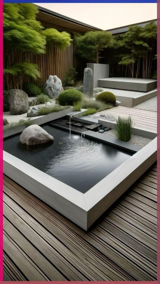 Pin By Окно В Водный Мир On Pools In 2025 | Garden Pond Design, Zen ... for Balancing tranquility and functionality in zen garden with pool installations